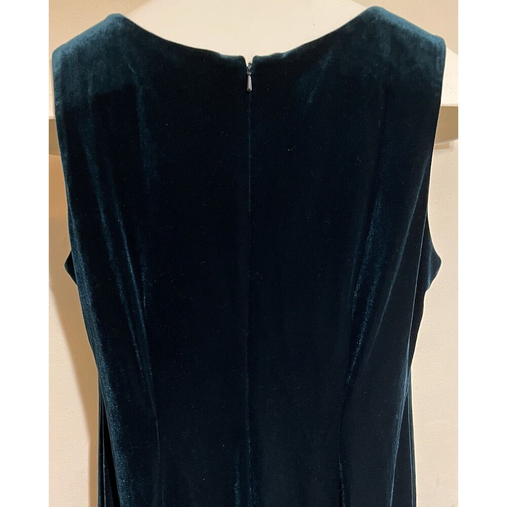 Velvet green glitter 2 pc dress & Jacket grandma mom formal Wedding Bling LN - Picture 9 of 12